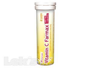 Vitamin C 1000mg 20 šumivých tablet Farmax