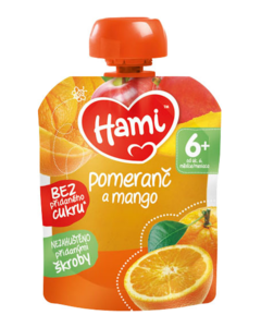 Hami příkrm OK pomeranč a mango 90g