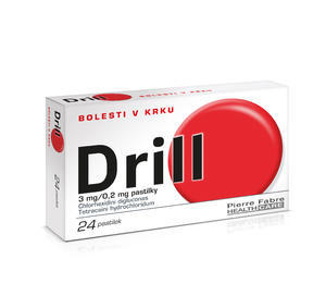 DRILL 3mg/0,2mg 24 pastilek (červený)