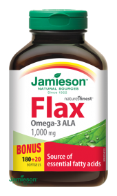 JAMIESON Flax Omega-3 1000mg lněný olej cps.200
