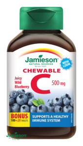 JAMIESON Vitamín C 500mg borůvka cucací tbl.120