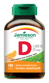 JAMIESON Vitamín D3 1000IU pomeranč cucací tbl.100
