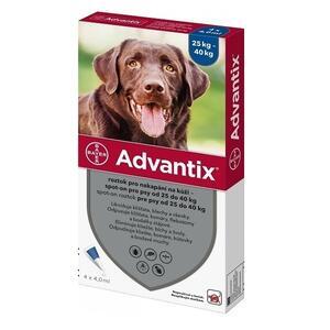 Advantix pro psy nad 25kg spot-on a.u.v.4x4ml
