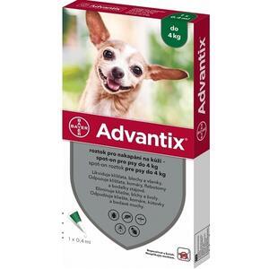 Advantix pro psy spot.on.do 4kg a.u.v.4x0.4ml