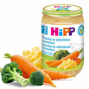 HiPP JUNIOR BIO Těstoviny s brokolicí a smetanou 6x220g