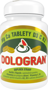 DOLOGRAN tablety Mg Ca D3 C K2 tbl.60