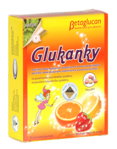TOPVET Glukanky - dětské pastilky s ovocnou příchutí 30 ks