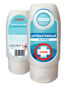 TOPVET Antibakteriální gel na ruce - Jahoda 50 ml
