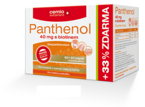 Cemio Panthenol 40mg s biotinem cps.60+20