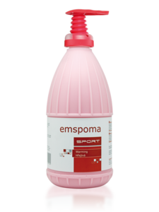 Masážní emulze Emspoma hřejivá O 1000 ml (růžová)