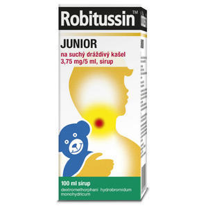 Robitussin Junior suchý drážd.kaš.3.75mg/5ml 100ml