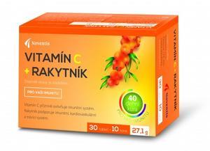 Vitamín C + Rakytník tbl.30+10 (Noventis)